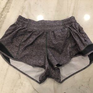 Grey speckled Hotty Hot Lululemon shorts